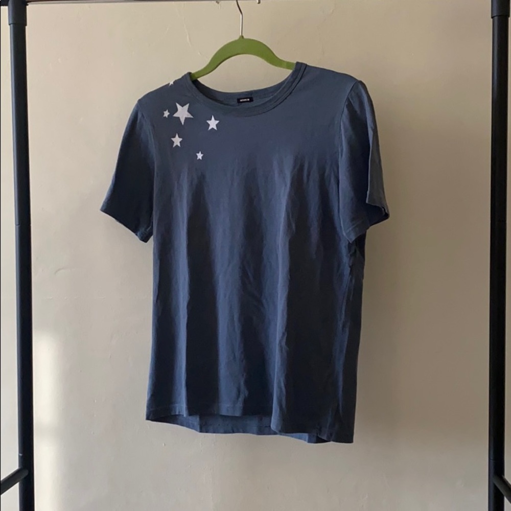 Like new MONROW Blue Tee with Stars